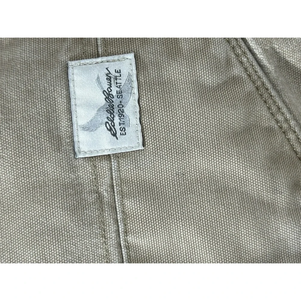 Eddie Bauer Men's Work Pants Khaki Tan Straight Leg Chinos Size 36x32